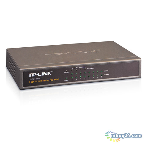 Комутатор TP-Link TL-SF1008P 8-port 10 / 100M PoE фото №1