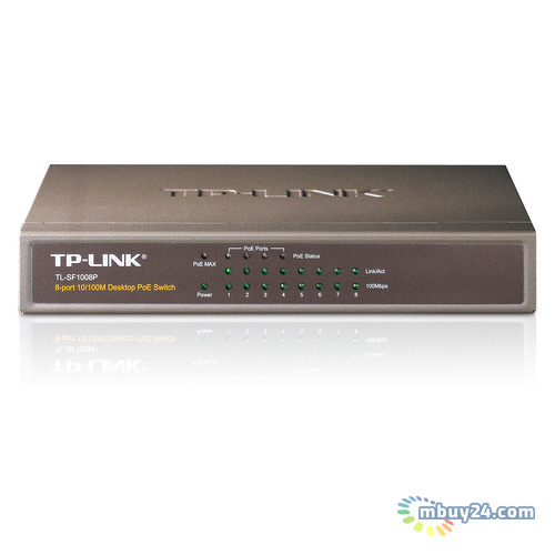 Комутатор TP-Link TL-SF1008P 8-port 10 / 100M PoE фото №2