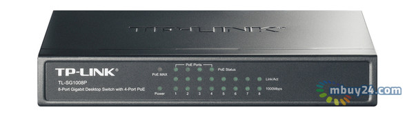 Комутатор TP-Link TL-SG1008P PoE Gigabit Desktop Switch фото №1