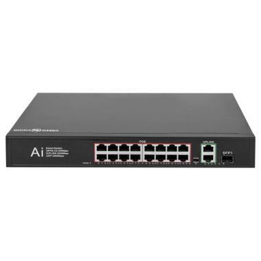 Коммутатор сетевой Greenvision GV-010-D-16+2 PG+1 SFP (GV-010-D-16+2PG+1SFP) фото №2