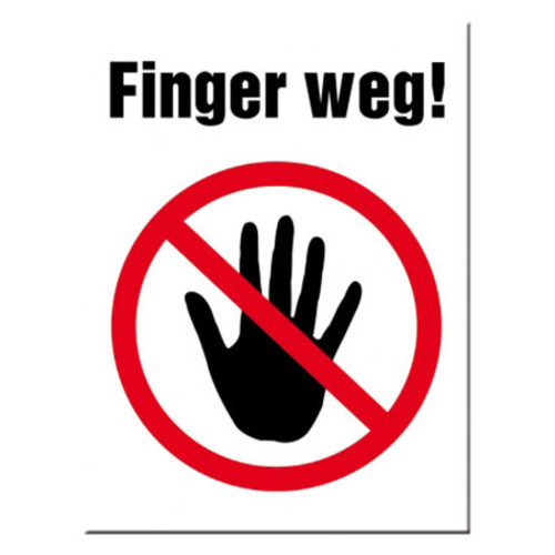 Магніт Finger weg фото №1