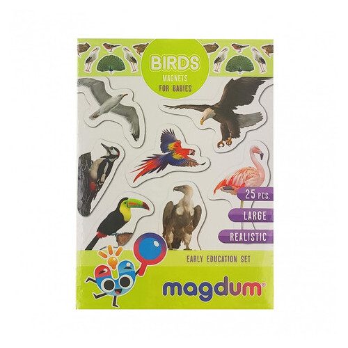 Дитячий набір магнітів Magdum Птахи фото (ML4031-30 EN) фото №1