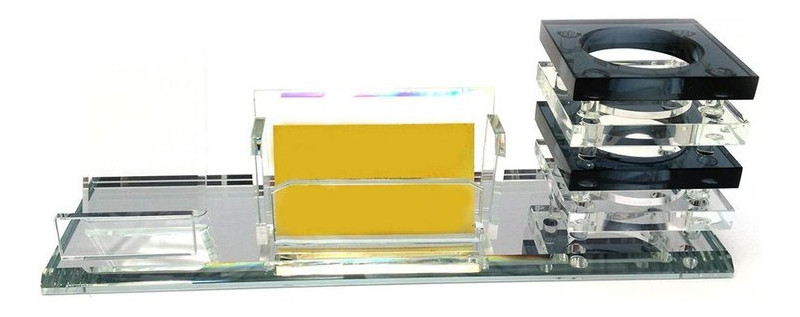 Подставка Даршан для ручек и визиток стекло SJT107 25.5х8.8х9 см (28411) фото №2
