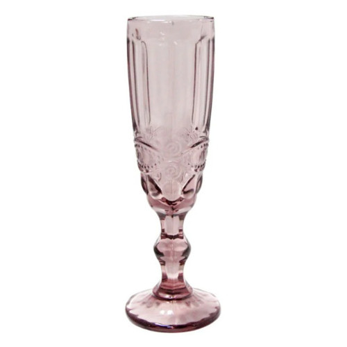 Бокал для шампанського OLens Вінтаж 34215-14-3 180 л рожевий фото №1