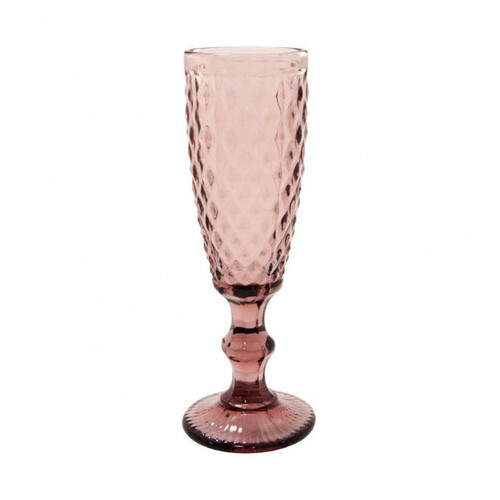 Бокал для шампанського OLens Ізумруд-2 34215-12-3 150 мл рожевий фото №1