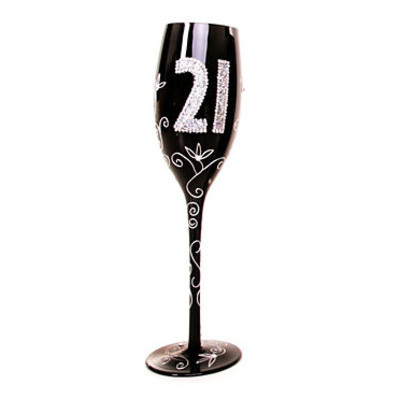 Келих для шампанського 21, чорний фото №2