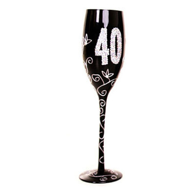 Келих для шампанського 40, чорний фото №2