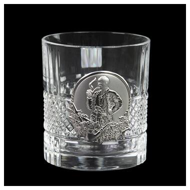 Сіт кришталевих склянок Boss Crystal Козаки Brillante, 6 келихів, срібло фото №8