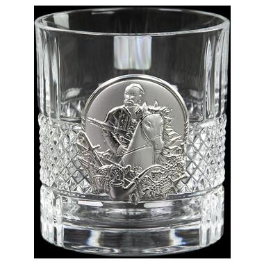 Сіт кришталевих склянок Boss Crystal Козаки Brillante, 6 келихів, срібло фото №4