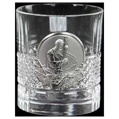 Сіт кришталевих склянок Boss Crystal Козаки Brillante, 6 келихів, срібло фото №5