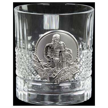 Сіт кришталевих склянок Boss Crystal Козаки Brillante, 6 келихів, срібло фото №7