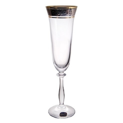 Набор бокалов для шампанского Bohemia Angela b40600-43249 190мл 6шт фото №1