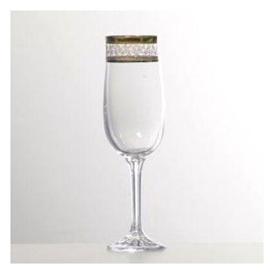 Набір келихів для шампанського 180 мл 6 шт Diana Bohemia 40157/43081/180 фото №1