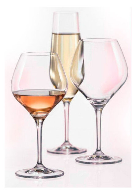 Набір бокалів для вина Bohemia Amoroso 450 мл 2 шт Crystalex (40651 450 BOH) фото №4