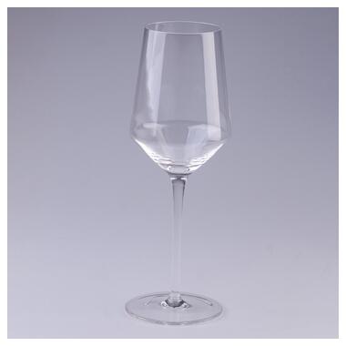 Келих для вина високий на ніжці прозорий зі скла набір 6 шт. (HP103) фото №1
