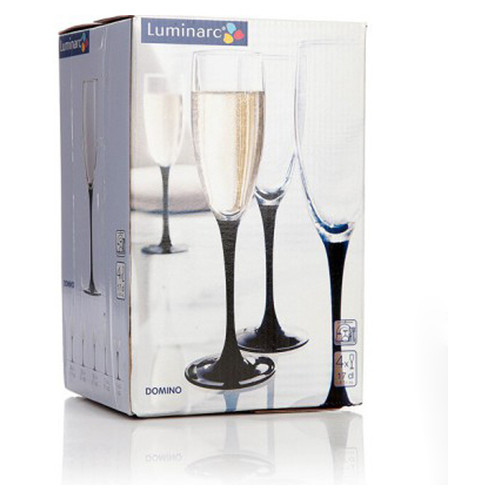 Набір келихів для шампанського Luminarc Domino Arc H8167 170мл 6шт фото №3