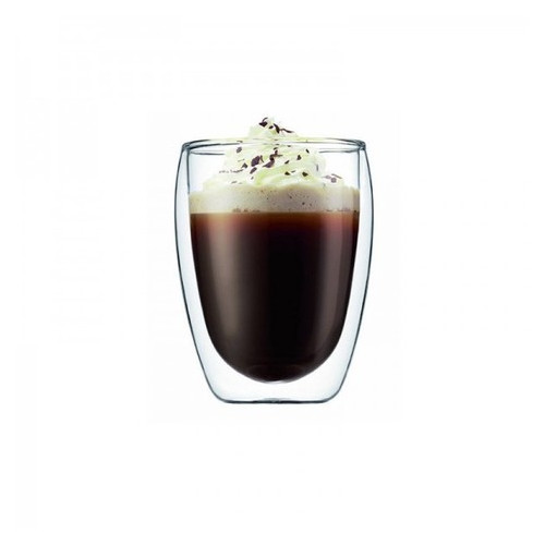 Склянка з подвійними стінками для латте, кави та чаю 350 мл (Н-103) фото №1
