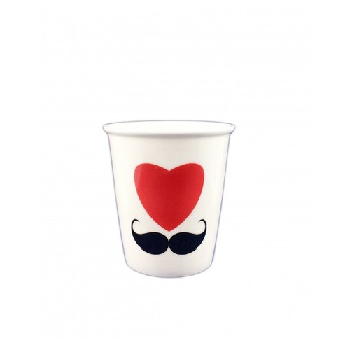 Чашка-стакан Усы Love 200мл (120305) фото №1
