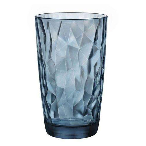 Склянка висока 470 мл Diamond Ocean Blue Bormioli Rocco 350260-M-02321990 фото №1