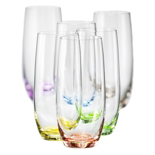 Склянки для води Bohemia Rainbow 350 мл 6 шт фото №1