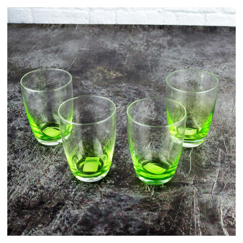 Набір склянок низких Luminarc D4848 Variation Shades Green 340 мл 4 шт фото №2