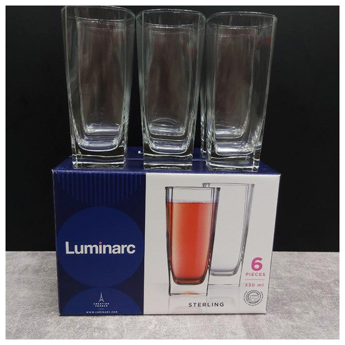 Набір склянок 6 шт Luminarc Sterling 330 мл високі 7666 LUM SP фото №2