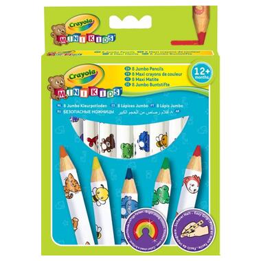 Кольорові олівці Crayola Mini Kids Мої перші олівці 8 шт (3678) фото №1