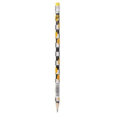 Олівець чорнографітний YES Melt Smile трикутний з гумкою (280629) фото №1