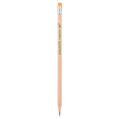 Олівець чорнографітний YES ECO Pencil Erudite трикутний з гумкою (280622) фото №1