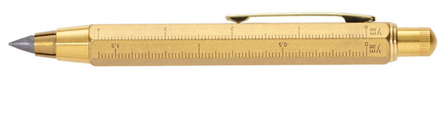 Механічний олівець Zimmermann з лінійкою, жовтий фото №1