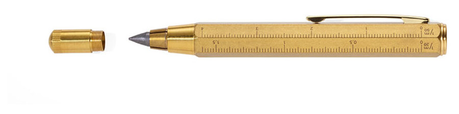 Механічний олівець Zimmermann з лінійкою, жовтий фото №2