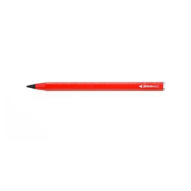 Багатозадачний олівець Troika з лінійкою, червоний фото №3