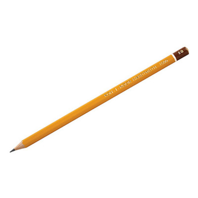 Олівець графітний Koh-i-Noor 5В без гумки корпус Жовтий (1500.5B) фото №1
