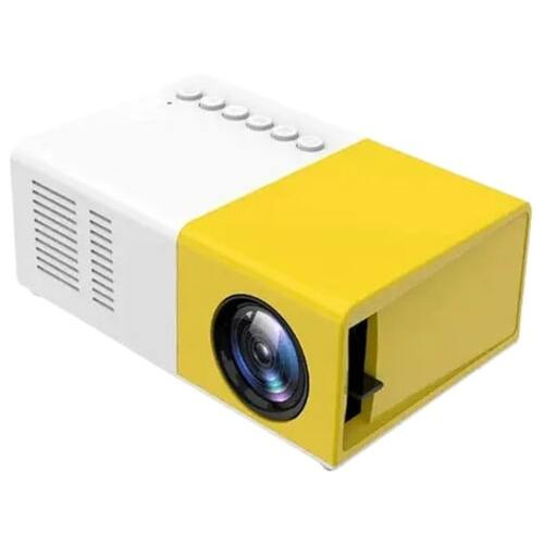 Портативний міні проектор з динаміком та USB Sony YG-300 Protech LED Projector Full HD Біло-Жовтий (YG-300_1442) фото №5