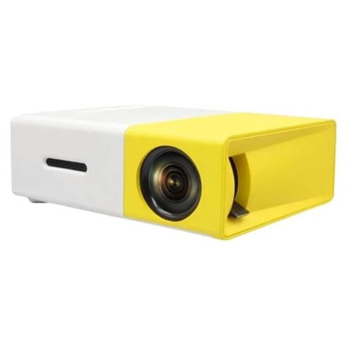 Портативний міні проектор з динаміком та USB Sony YG-300 Protech LED Projector Full HD Біло-Жовтий (YG-300_1442) фото №4