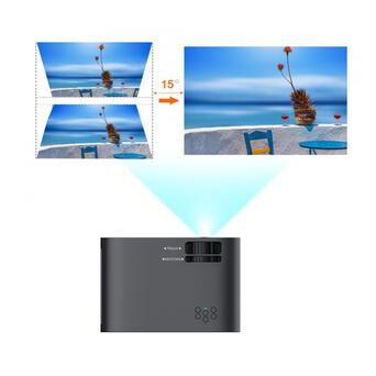 Портативний HD проектор XPRO PANOPLUS XM(4200 lumen) із зовнішньою WiFi функцією Screen Mirroring + Тренога 1 метр у комплекті (P00379_3050) фото №3