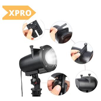 Лазерний проектор XPRO Star Shower projection outdoor light halloween YU120 чорний (GR-63_433) фото №2