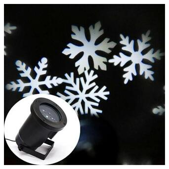Лазерний проектор XPRO Star Shower White Snowflake WP1 лазерне підсвічування для дому (GR-61_260) фото №5