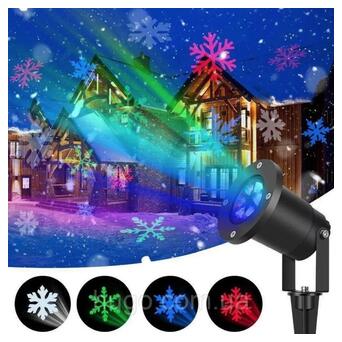 Лазерний проектор кольорові сніжинки XPRO Star Shower COLOR № WP2 кольоровий (GR-65_260) фото №6