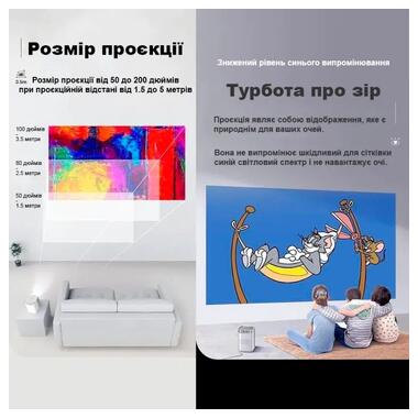 Проектор 4К Android 9.0 XPRO ZEEMR D1 Pro Black D1 Pro B_8699 фото №4