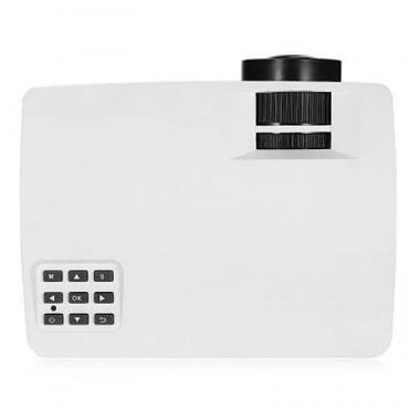 Портативний мультимедійний проектор LEJIADA A8 WIFI (Білий) фото №3