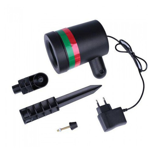 Вуличний лазерний проектор Star Shower 8001 (4051), Чорний фото №2