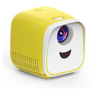 Дитячий міні-проектор Kids Toy Projector L1 (Біло-жовтий) фото №3