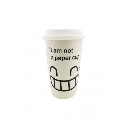 Чашка I am not a paper cup Посмішка 350 мл (120210) фото №1