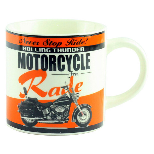 Чашка Motorbike Desing Assorted, помаранчева, 9 см фото №1