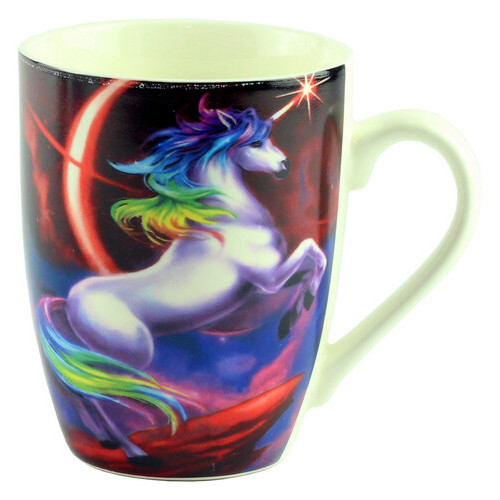 Чашка Mug unicorn Desing, темно-червона фото №1