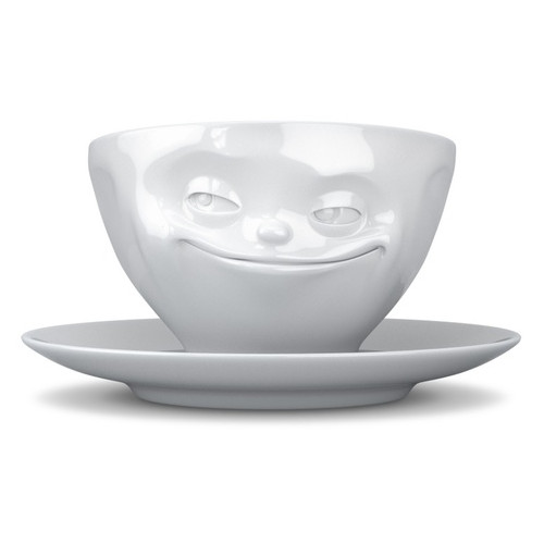 Чашка з блюдцем для кави Tassen Хитра посмішка (200 мл), фарфор фото №7