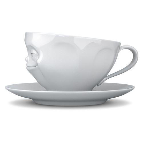 Чашка з блюдцем для кави Tassen Хитра посмішка (200 мл), фарфор фото №3