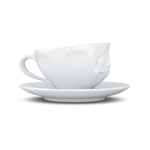 Чашка з блюдцем для кави Tassen Щаслива усмішка (200 мл), фарфор фото №3