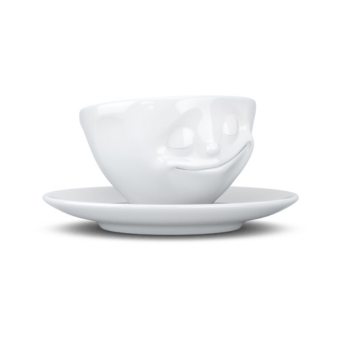 Чашка з блюдцем для кави Tassen Щаслива усмішка (200 мл), фарфор фото №1